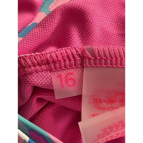 Lilly Pulitzer Delphie One Piece Swimsuit Blue Ibiza Hottie Dottie Ruffle 16 NEW - Picture 14 of 14